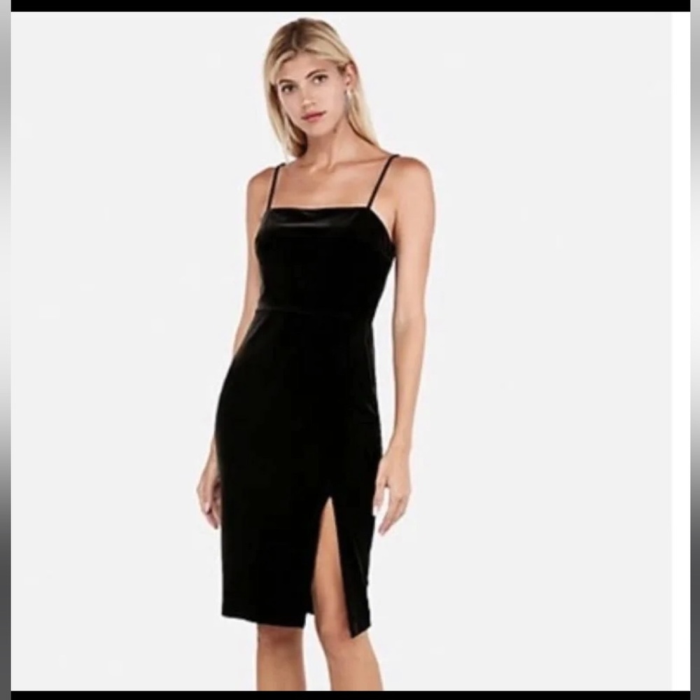 Express velvet dress